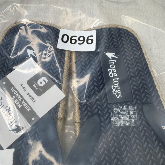 Frogg Toggs Womens Size 9 Navy Keda Sandal Flip Flops With Jute Sole - Picture 6 of 6